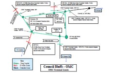 Council Bluffs Terminal Map